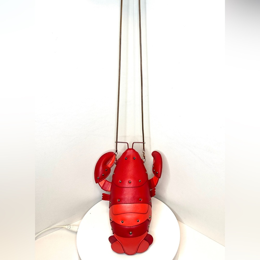 ***Unique 3D Lobster Animal Purse Novelty Zipper Crossbody Shoulder Bag - Picture 3 of 9